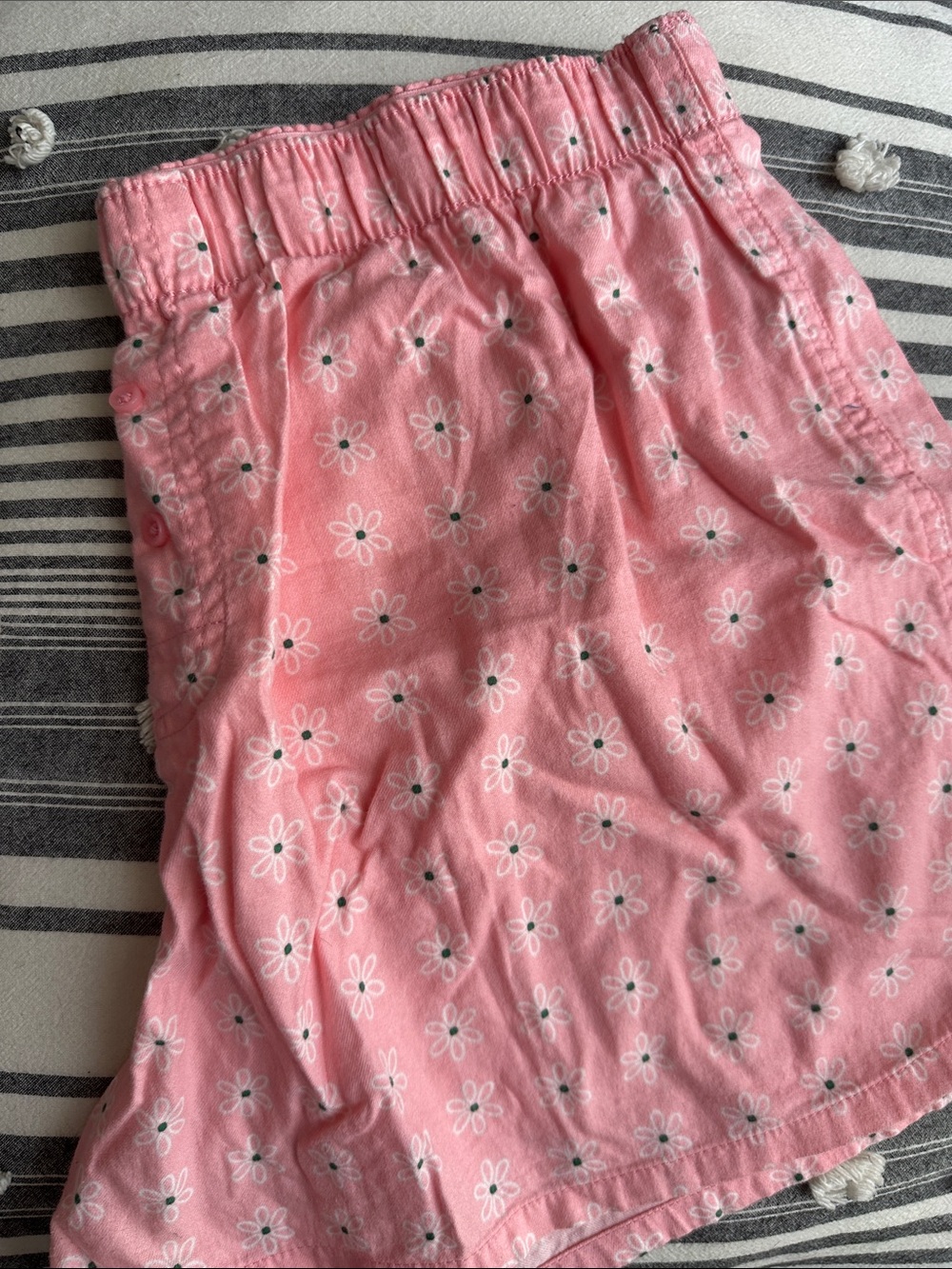 Womens Colsie 100% Cotton Pink Floral Boxer Sleep Shorts